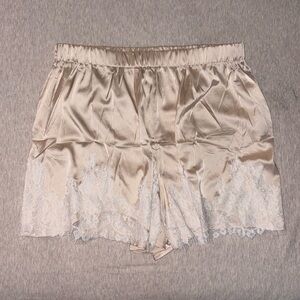 Trending satin lace shorts! Never worn!